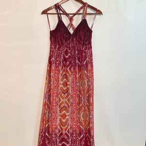 Pink Rose - Ladies Maxi Dress. Size S